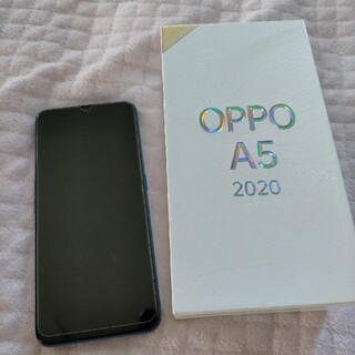 オッポ(OPPO)のoppo A5 2020 ブルー 楽天モバイル(スマートフォン本体)