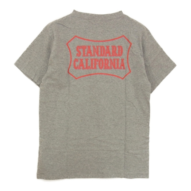 STANDARD CALIFORNIA(スタンダードカリフォルニア)のSTANDARD CALIFORNIA スタンダードカリフォルニア リミテッド 胸ロゴ Tシャツ グレー系 M【中古】 メンズのトップス(Tシャツ/カットソー(半袖/袖なし))の商品写真