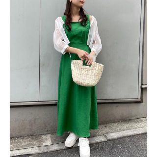 ワンアフターアナザーナイスクラップ マキシワンピース(グリーン