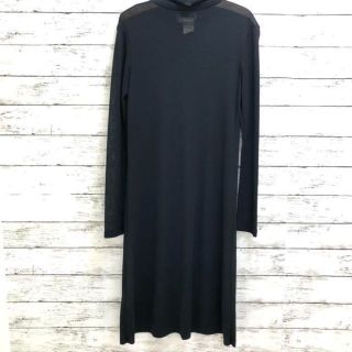 ヨウジヤマモト(Yohji Yamamoto)のYohji Yamamoto◆シースルー　ハイネック　透けワンピ　ドレス　ロング(ロングワンピース/マキシワンピース)