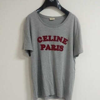 セリーヌ(celine)のCELINE セリーヌ ロゴTシャツ グレー XL(Tシャツ/カットソー(半袖/袖なし))