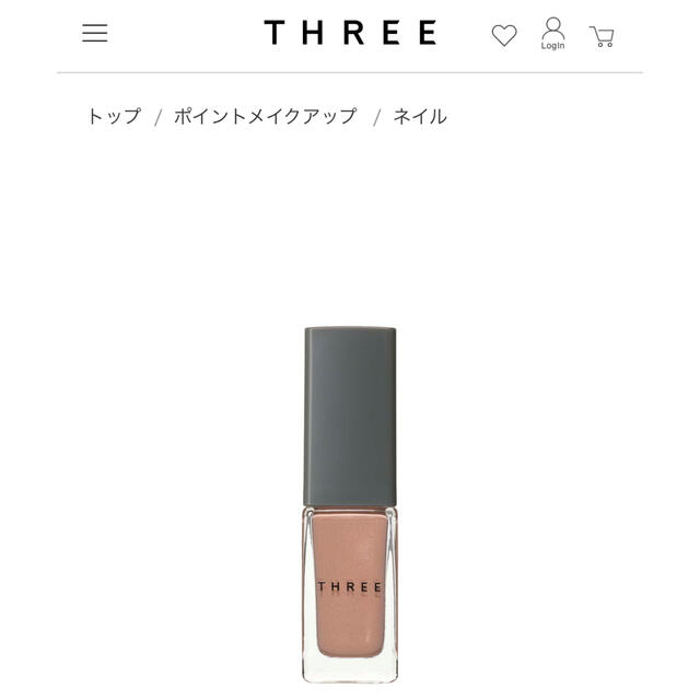 THREE(スリー)の【新品未使用】THREE ネイルポリッシュ コスメ/美容のネイル(マニキュア)の商品写真