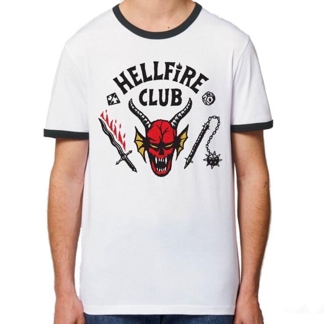 ストレンジャーシングス HELLFIRE CLUB Tシャツ XLサイズ