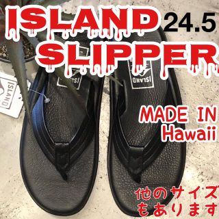 アイランドスリッパ(ISLAND SLIPPER)の新品 ‼︎PB202 アイランドスリッパー  黒　US7 24.5㎝〜25㎝ (サンダル)