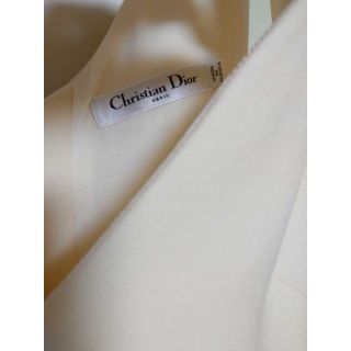 Christian Dior 2019ss レースアップリボンドレス エクリュ