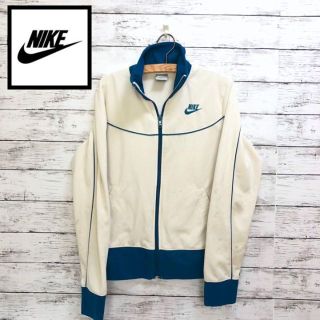 ナイキ(NIKE)の訳あり◆NIKE◆ナイキ　トラックジャケット　裏起毛　グリーン　古着　刺繍(ジャージ)