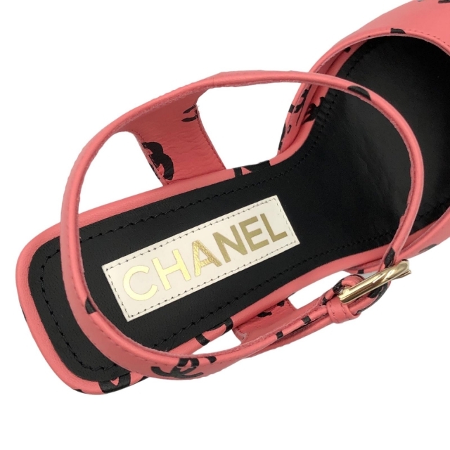 CHANEL - ☆未使用 22SS シャネル ココマーク プリント サンダル CHANEL - ☆未使用 22SS シャネル ココマーク プリント サンダル