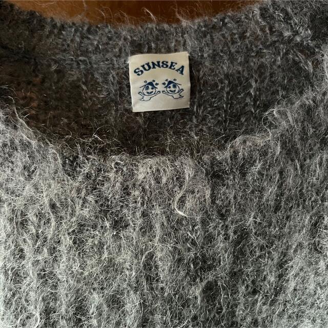 SUNSEA モヘアセーター mohair sweater グレー 3