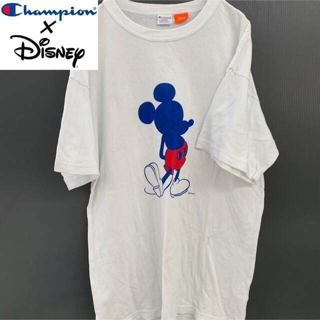 【Champion×Disney】シルエットプリントTシャツ コラボ