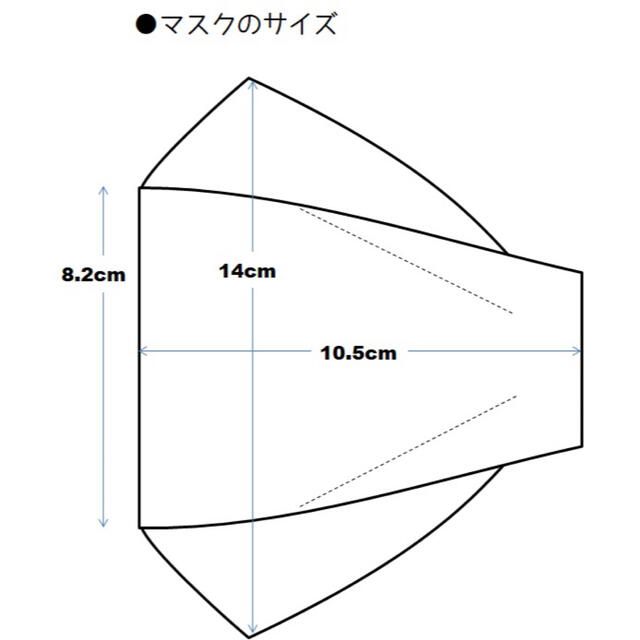 ダイヤモンド型他インナーマスク2枚セット／COOL MAX ハンドメイドのファッション小物(その他)の商品写真