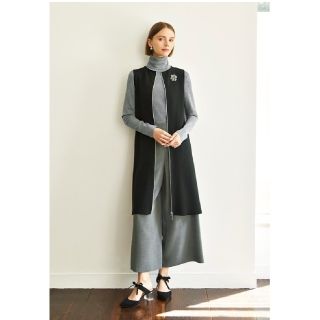 フォクシー(FOXEY)の✿ご専用✿ フォクシー "Zip Up Dress" ブラックブラック 38(ひざ丈ワンピース)