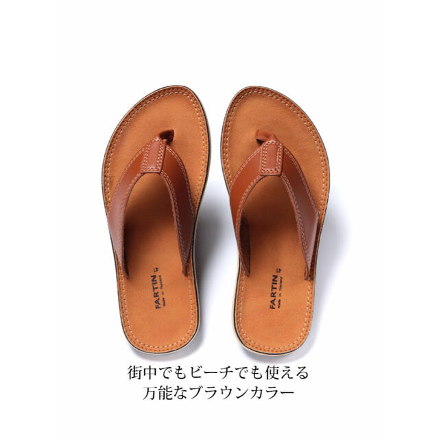 大人気！men's レザーサンダル　25.26.27.28cm 新品未使用 メンズの靴/シューズ(サンダル)の商品写真