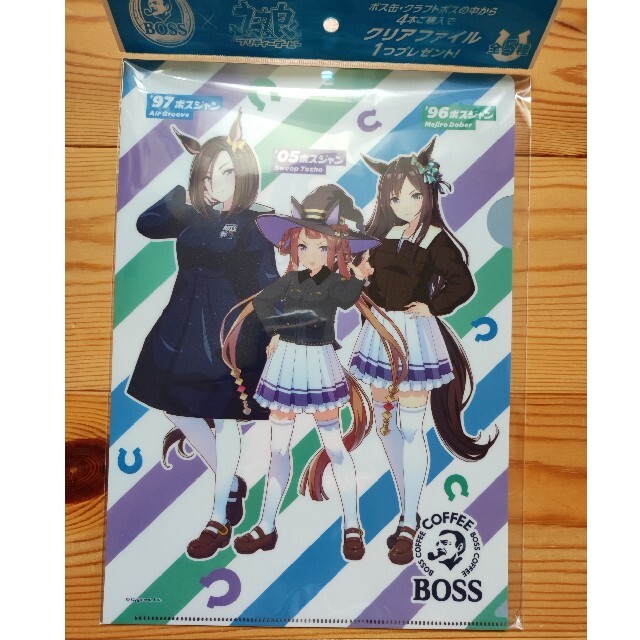 BOSS(ボス)のボス　ウマ娘　クリアファイル エンタメ/ホビーのアニメグッズ(クリアファイル)の商品写真