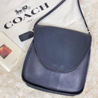 コーチ(COACH) 本革 ショルダーバッグ(レディース)(ブルー・ネイビー ...