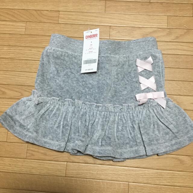 GYMBOREE(ジンボリー)の新品　ジンボリー　グレーのスカート　3歳 キッズ/ベビー/マタニティのキッズ服女の子用(90cm~)(スカート)の商品写真