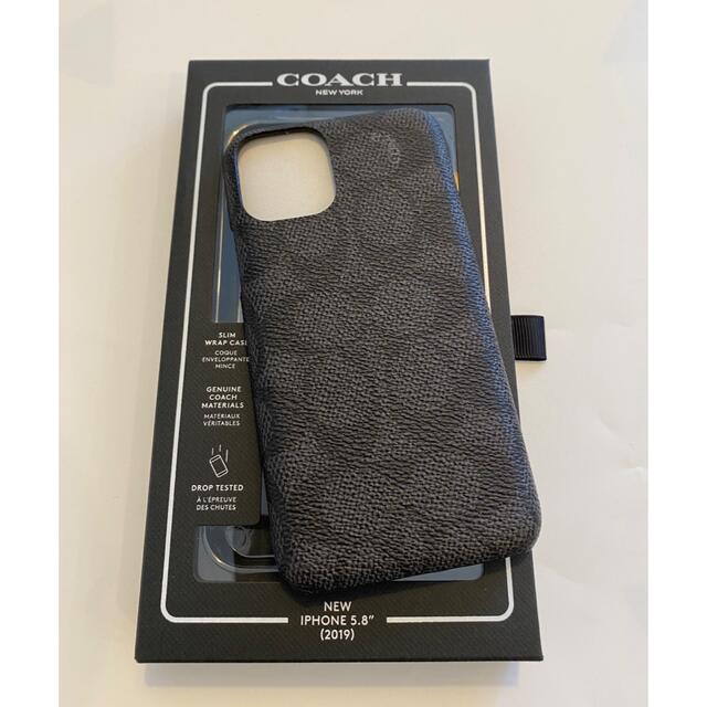 【新品】COACH コーチ シグネチャー iPhone11Proケース ブラック