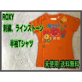ロキシー(Roxy)のROXY ロキシー 刺繍 ラインストーン Tシャツ【未使用】 (Tシャツ(半袖/袖なし))