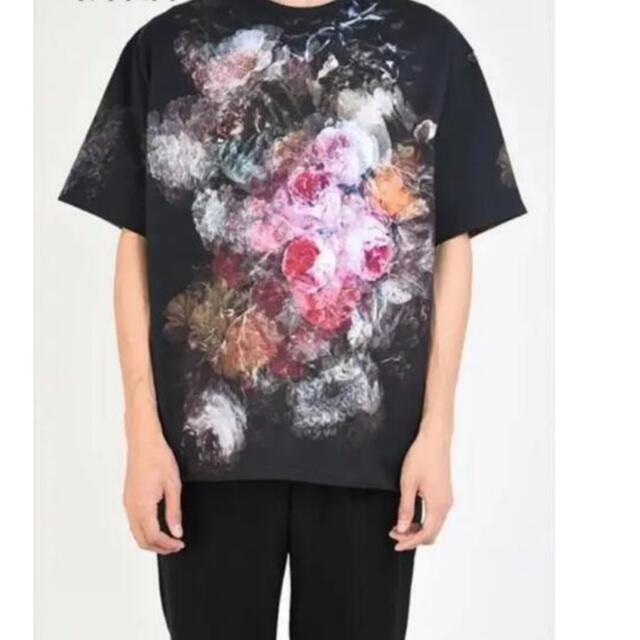 LAD MUSICIAN(ラッドミュージシャン)のLADMUSICIAN 20SS FLOWER T-SHIRT 花柄Tシャツ赤 メンズのトップス(Tシャツ/カットソー(半袖/袖なし))の商品写真