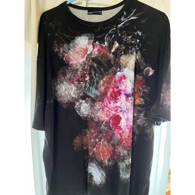 LAD MUSICIAN(ラッドミュージシャン)のLADMUSICIAN 20SS FLOWER T-SHIRT 花柄Tシャツ赤 メンズのトップス(Tシャツ/カットソー(半袖/袖なし))の商品写真