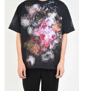 ラッドミュージシャン(LAD MUSICIAN)のLADMUSICIAN 20SS FLOWER T-SHIRT 花柄Tシャツ赤(Tシャツ/カットソー(半袖/袖なし))