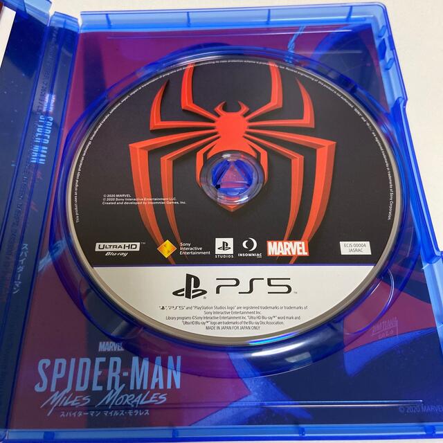 Marvel’s Spider-Man： Miles Morales（スパイダー エンタメ/ホビーのゲームソフト/ゲーム機本体(家庭用ゲームソフト)の商品写真