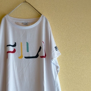 フィラ(FILA)のFILA ビッグシルエット ロゴ Tシャツワンピース(Tシャツ(半袖/袖なし))