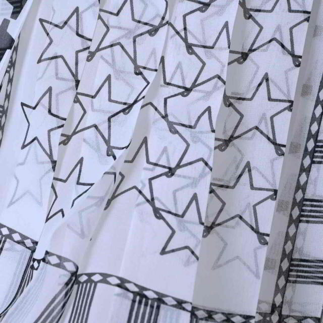 Sacai スタープリント プリーツ ラップスカート