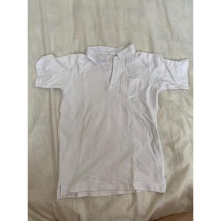 白ポロシャツ　130センチ(ブラウス)