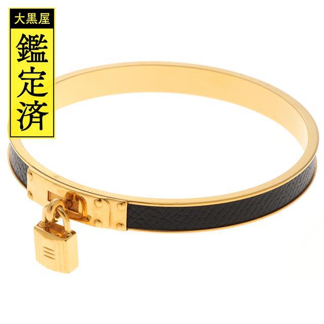 HERMES - HERMES エルメス　ケリーバングル　ブラックスラッシュＧＰ　ゴールドメッキ