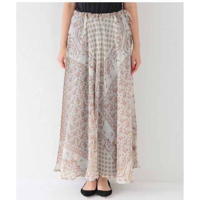 【BLUE BOHEME/ブルー ボヘム】Silk Long skirt