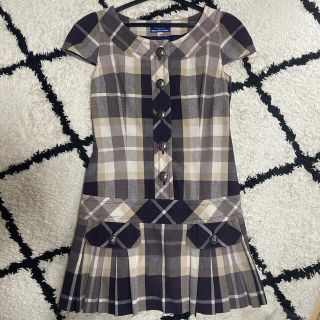 バーバリーブルーレーベル(BURBERRY BLUE LABEL)のワンピース　バーバリー　チェック(ミニワンピース)