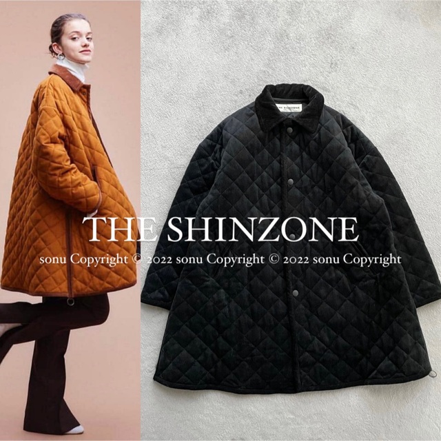 THE SHINZONE シンゾーン ウール  キルティング カントリー コート