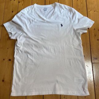 ポロラルフローレン(POLO RALPH LAUREN)のメンズ ラルフローレン 半袖Tシャツ サイズXL 白 Vネック(Tシャツ/カットソー(半袖/袖なし))