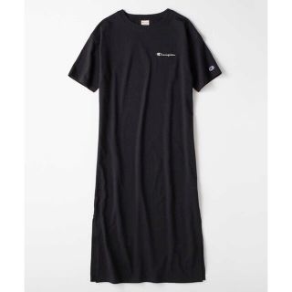 チャンピオン(Champion)のCHAMPIONチャンピオン☆黒Tシャツワンピース(ひざ丈ワンピース)