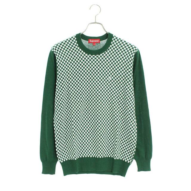 シュプリーム 13SS Checkered Sweater チェッカーボードニット メンズ S