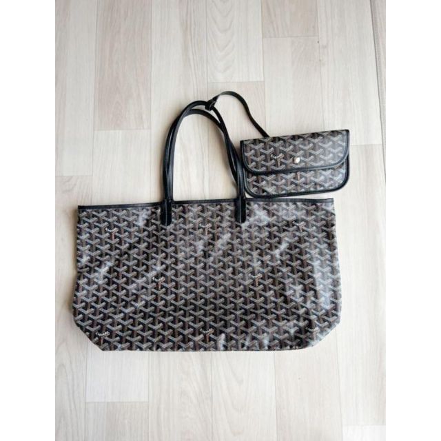 GOYARD - 【美品】ゴヤール サンルイ pm ブラックの通販