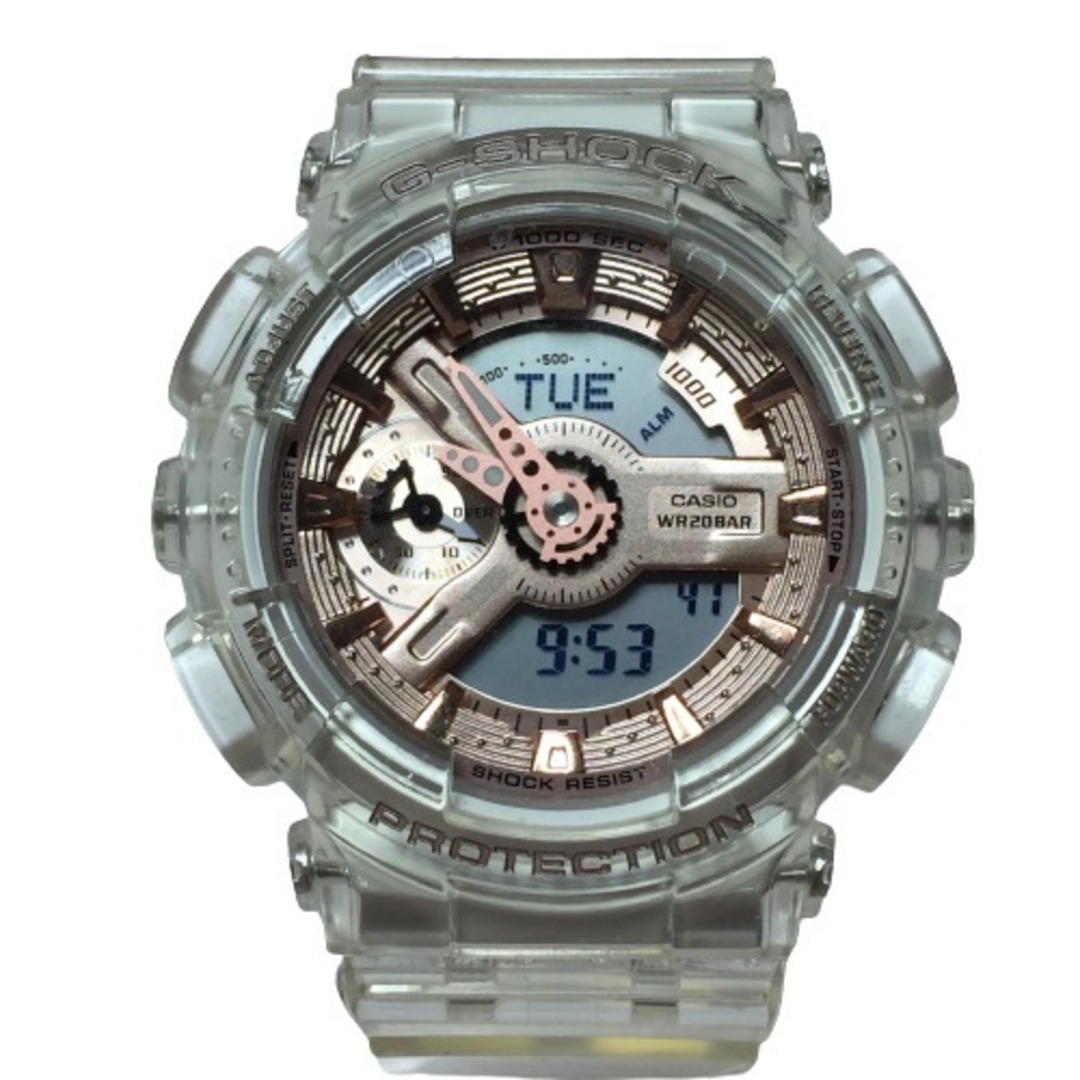 ◎◎CASIO カシオ G-SHOCK レディース 腕時計 クォーツ GMA-S110SR-7AJF スケルトンxピンクゴールド