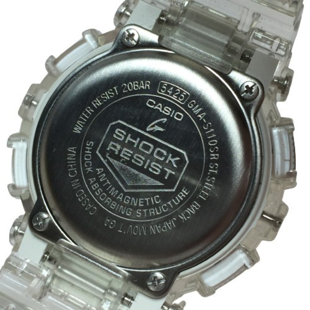 ◎◎CASIO カシオ G-SHOCK レディース 腕時計 クォーツ GMA-S110SR-7AJF スケルトンxピンクゴールド