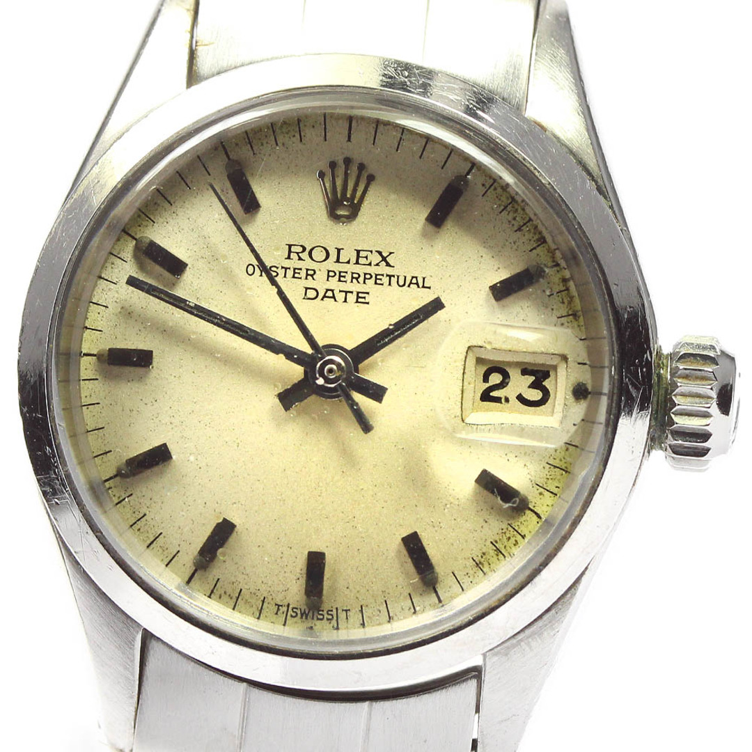 【ROLEX】ロレックス オイスター パーペチュアル デイト cal.1161 ref.6516 自動巻き レディース_688068【ev20】