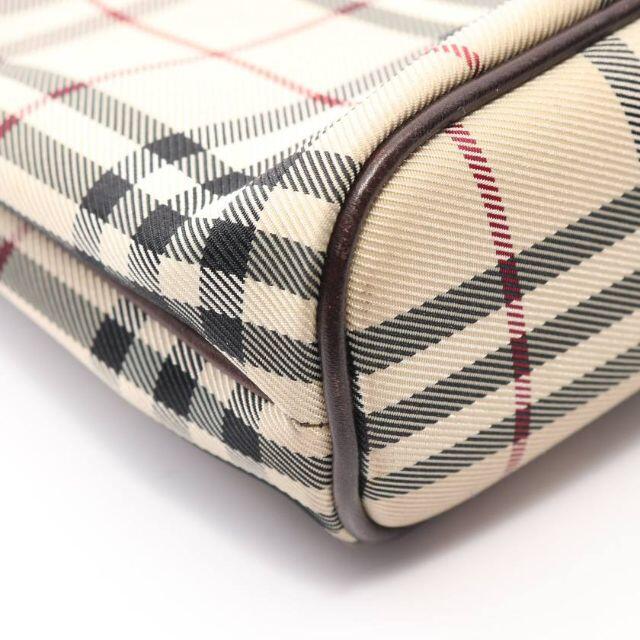 BURBERRY(バーバリー)のバーバリー ノバチェック ハンドバッグ ナイロンキャンバス レザー ベージュ レディースのバッグ(ハンドバッグ)の商品写真