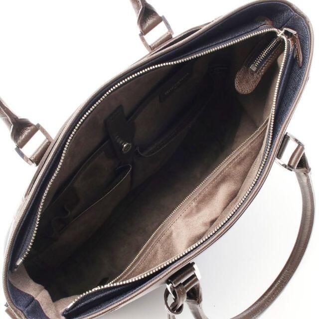 PELLE MORBIDA(ペッレ モルビダ)のペッレモルビダ キャピターノ ビジネスバッグ ナイロン レザー ネイビー メンズのバッグ(ビジネスバッグ)の商品写真