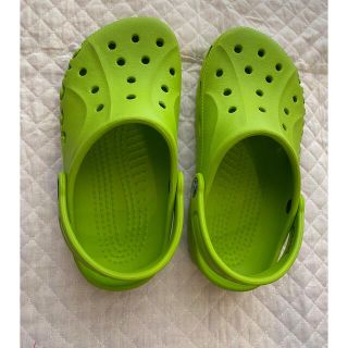 クロックス(crocs)のクロックス　kids ライトグリーン(サンダル)