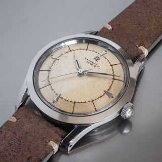 ユニバーサルジュネーブ(UNIVERSAL GENEVE)の(544) ★ユニバーサル ジュネーブ 手巻き ★ 1955年 稼働 日差４秒(腕時計(アナログ))