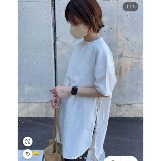 ザラ(ZARA)の綿100タック&サイドリボンバックヘンリーブラウス(シャツ/ブラウス(半袖/袖なし))