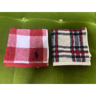 ポロラルフローレン(POLO RALPH LAUREN)のラルフローレン タオルハンカチ2枚セット  新品(ハンカチ)