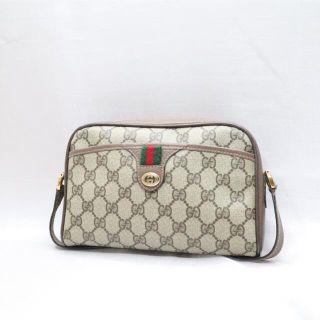 グッチ(Gucci)の【美品】GUCCI オールドグッチ ショルダーバッグ GG シェリーライン(ショルダーバッグ)