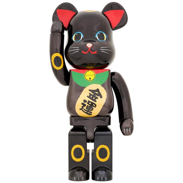 MEDICOM TOY(メディコムトイ)のBE@RBRICK 招き猫 金運 黒メッキ 1000％ エンタメ/ホビーのフィギュア(その他)の商品写真