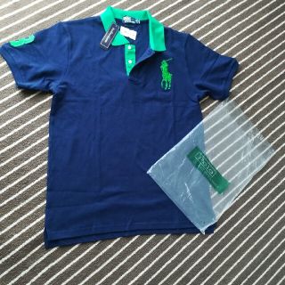 ポロラルフローレン(POLO RALPH LAUREN)の定価28,000円   新品未使用   ラルフローレン  ネイビーポロシャツ(ポロシャツ)