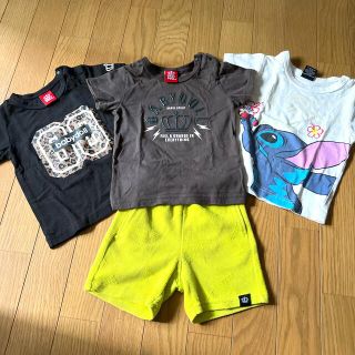 ベビードール(BABYDOLL)の値下げ！BABYDOLL男の子Tシャツ&ショートパンツ4点セット　80〜90cm(Tシャツ/カットソー)