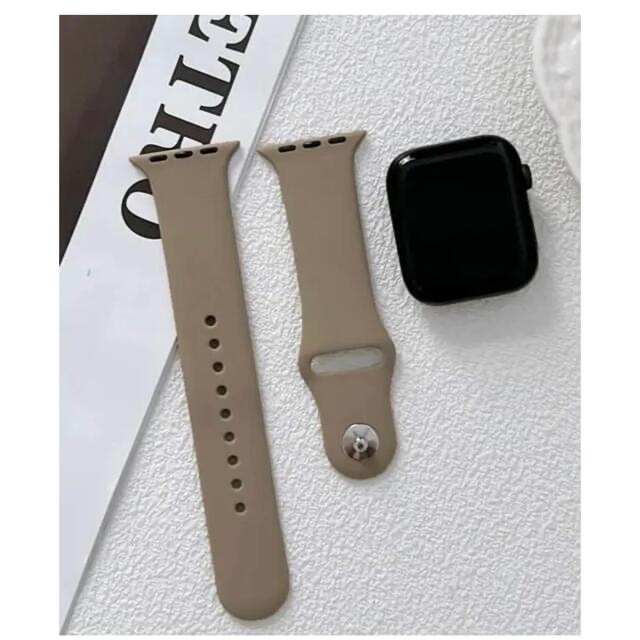 ブラウンApple watch 38.40.41mm シリコンベルト レディースのレディース その他(その他)の商品写真